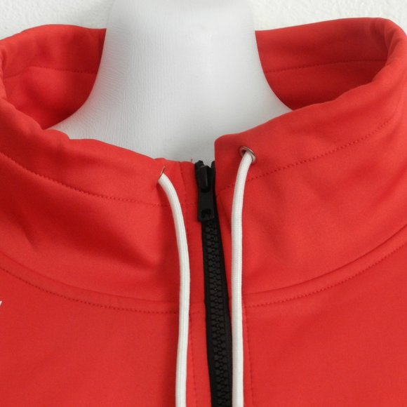 LF the Brand cropped zip up jacket, stand up collar w/ drawstring, mesh accents - Picture 3 of 8